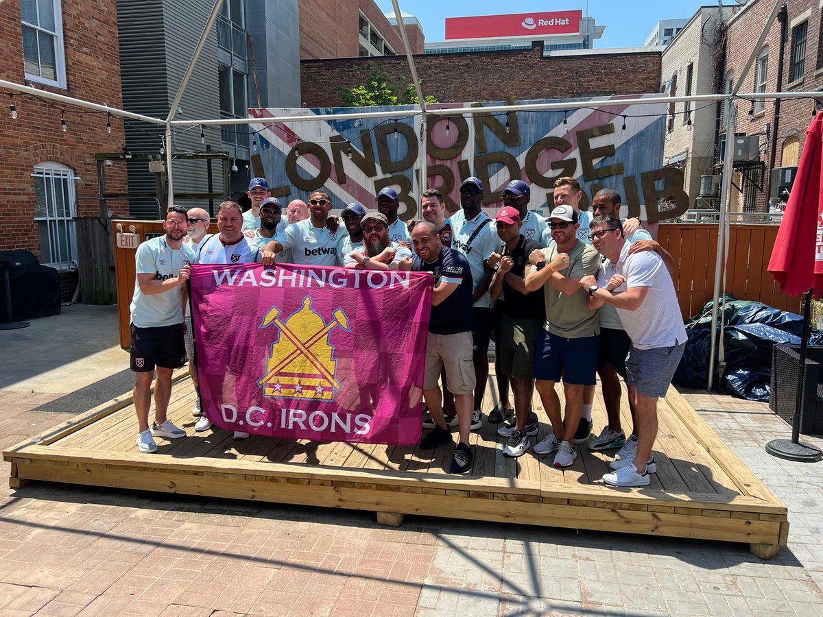 DC_Irons's tweet photo. What a morning watching the FA Cup final with this group of @WestHam legends at the @TST7v7. Chatted it up the entire match and relived some cracking memories. Grateful to be part of the best family club in the world and for all the time this group of legends spent with us. https://t.co/jROKS2bIMP