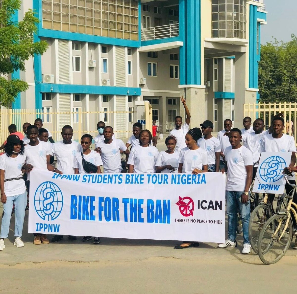 nuclearban's tweet photo. World Bicycle Day🚴🎉

We could not let this day go without shouting out and celebrating @IPPNW and @IPPNWS and all our incredible partners who bike for the ban! #nuclearban https://t.co/G7ILCdu7vD