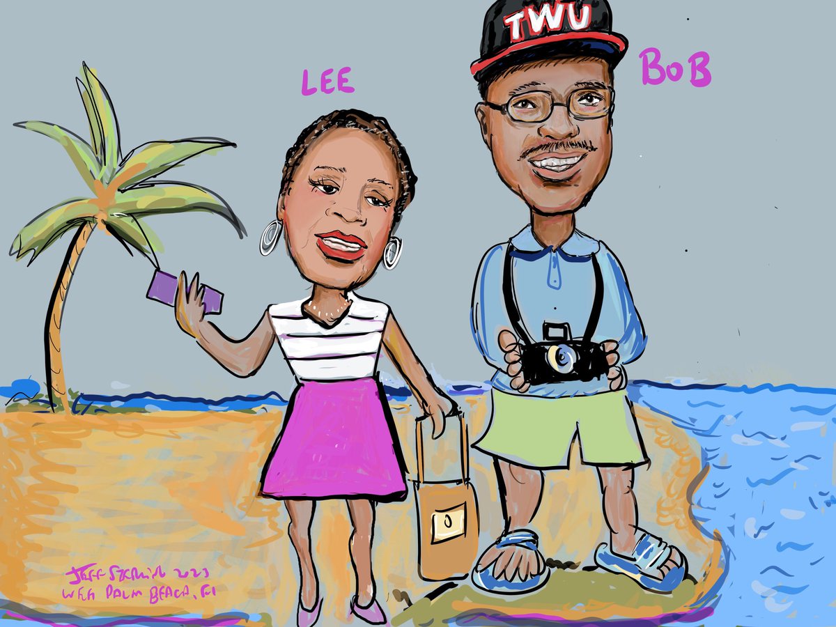 Travelaviator's tweet photo. Retired #NewYorkCityTransitWorkers #TWU #TransitWorkersUnion #AFLCIO #PalmBeach Chapter #Reunion #CompanyPicnic in #WestPalmBeachFlorida event planners booked #Caricature drawings by #BocaRatonCaricatureArtist Jeff Sterling #ArtDirector at https://t.co/mhbd0oKG5h https://t.co/yUJXxWpIY3