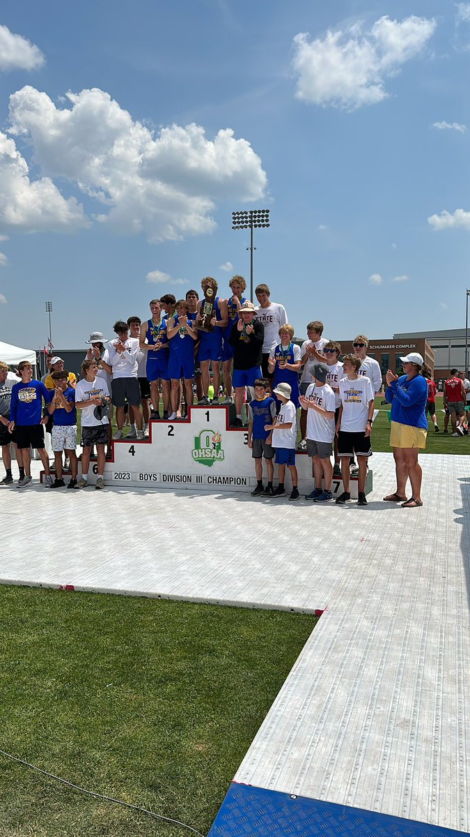 WOSNScores's tweet photo. 🚨 TEAM STATE TITLE ALERT

The Marion Local Flyers are your Div. III Boys Track and Field champions, their first track state championship in program history!!

Congratulations to the Flyers! https://t.co/bgzWjnK0iY