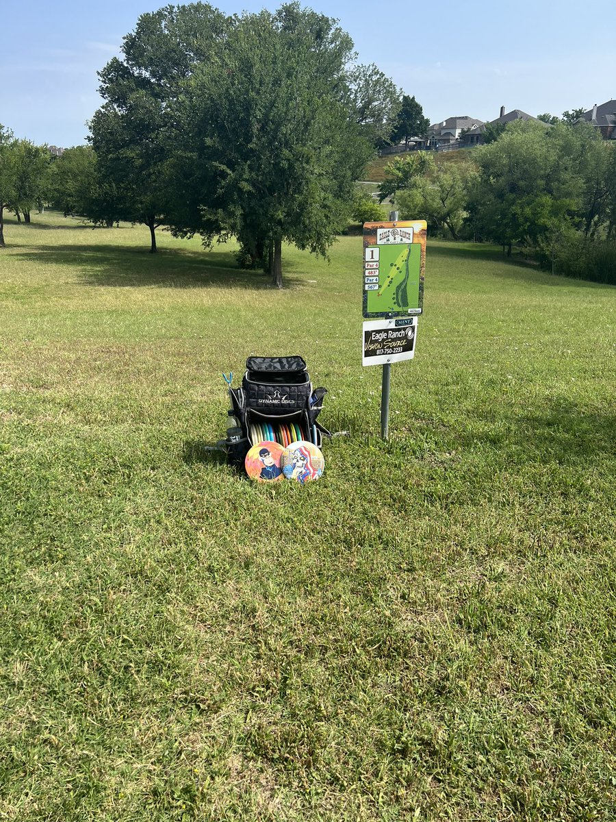 Gm gm proof of grass this morning what a way to start the weekend!  <a href="/DiscHeadsNFT/">Disc Heads</a> loving the tournament