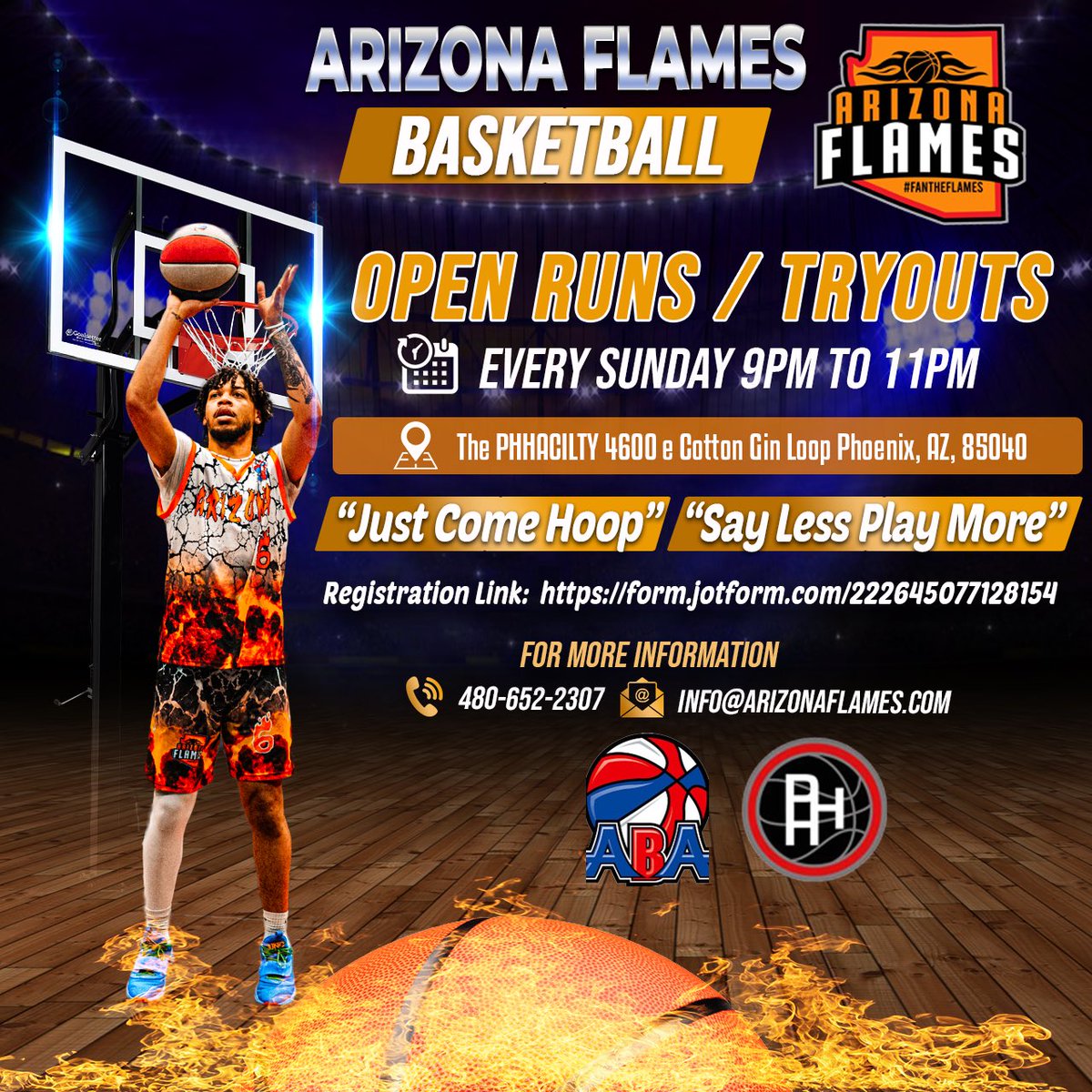 ArizonaFlames's tweet photo. Arizona Flames Open Run Basketball. #JustComeHoop #SayLessPlayMore #FlamesOn #ThePhhacility #EverySundayNight https://t.co/rOiB4sfwNy