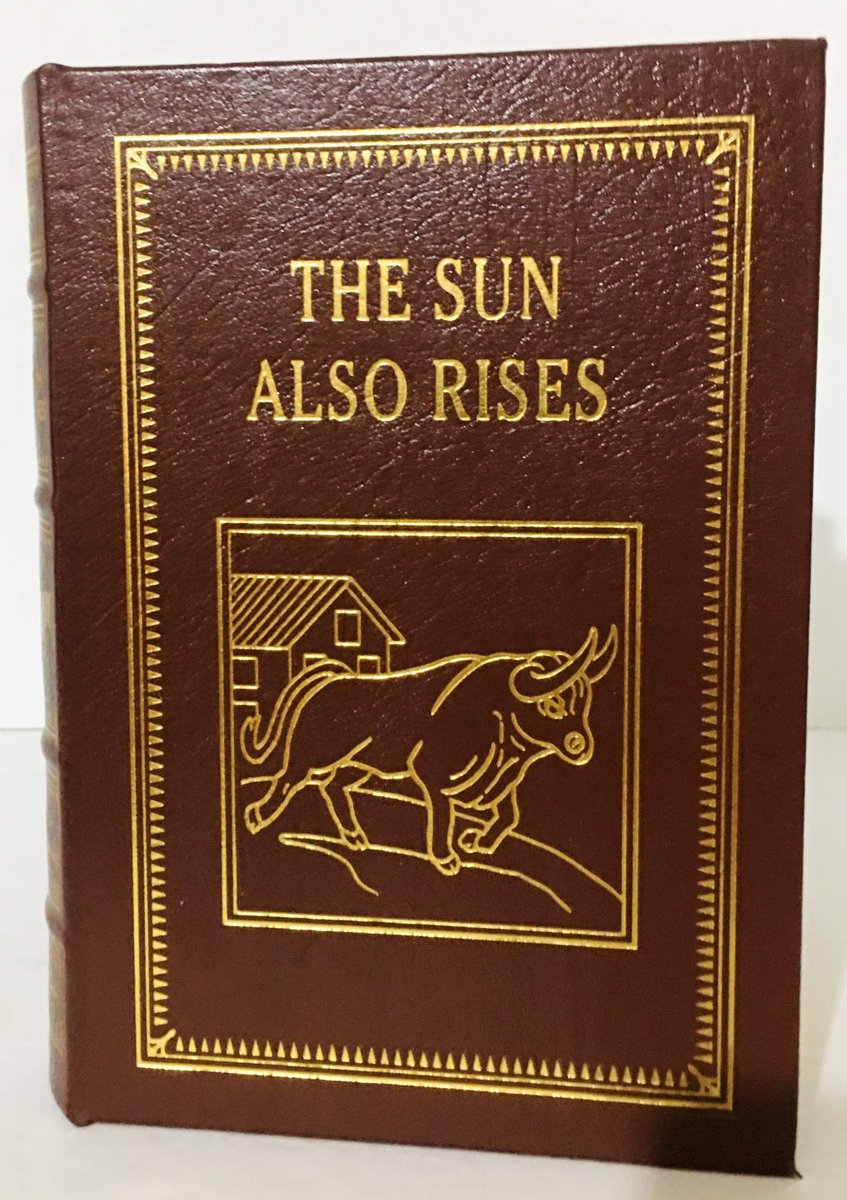 MimiSellers's tweet photo. Check out Easton Press The Sun Also Rises Hemingway Leather Bound Gilt 100 Greatest Books https://t.co/n1Seubjsxt #eBay via @eBay https://t.co/5fm2FN8qTj