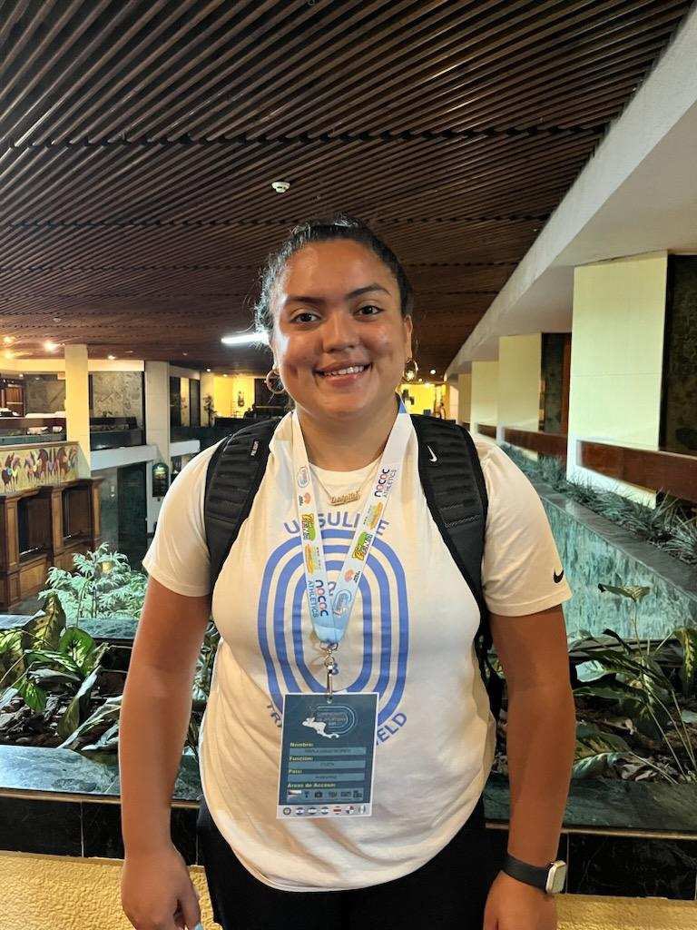 TUSAthletics's tweet photo. Good Luck to Prizila Negrete ‘23 who is representing Honduran National Team🇭🇳 this weekend at the U20 Central American Games in the throwing events!
#UrsulinePride https://t.co/wKozqVFenK
