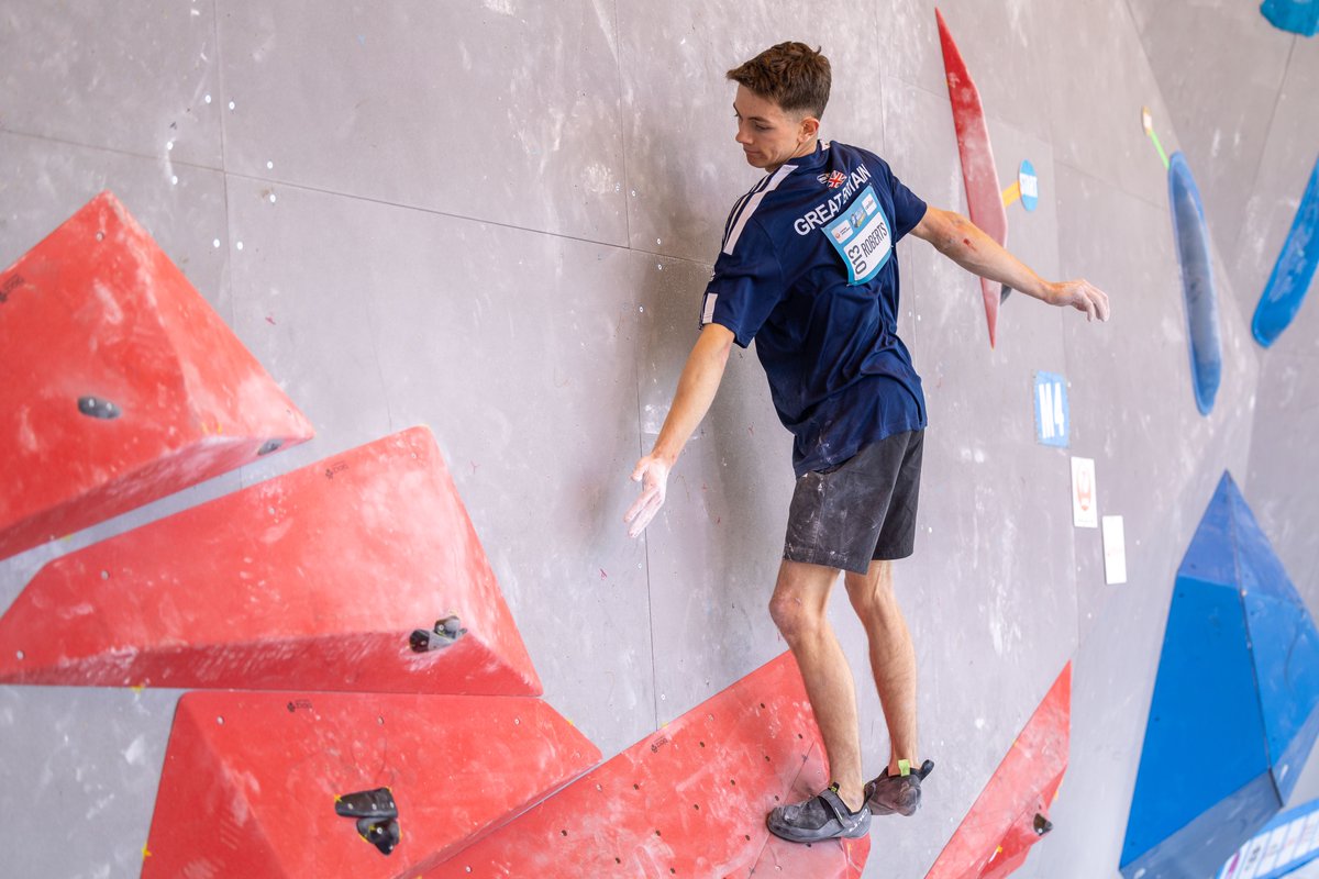 No finals today ❌⁠ ⁠ Toby finishes in 15th position, and Max in 19th. ⁠ Time to turn our focus to Italy, as we head to Brixen next weekend for the fifth Boulder World Cup of the season 🔜🇮🇹⁠ ⁠ 📸: @ifsclimbing⁠ ⁠ #gbclimbingteam⁠ #worldcup⁠ #ifsc⁠