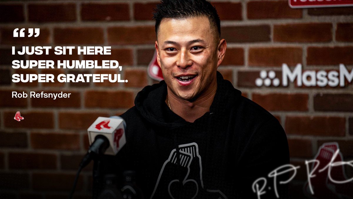 RedSox's tweet photo. Glad to have ya, Rob. https://t.co/qXDr8mHglI