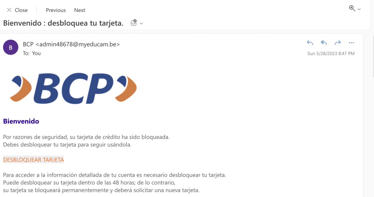 CooperRicardo's tweet photo. Alerta de fraude @BCPComunica https://t.co/xx3Nbjoe3m