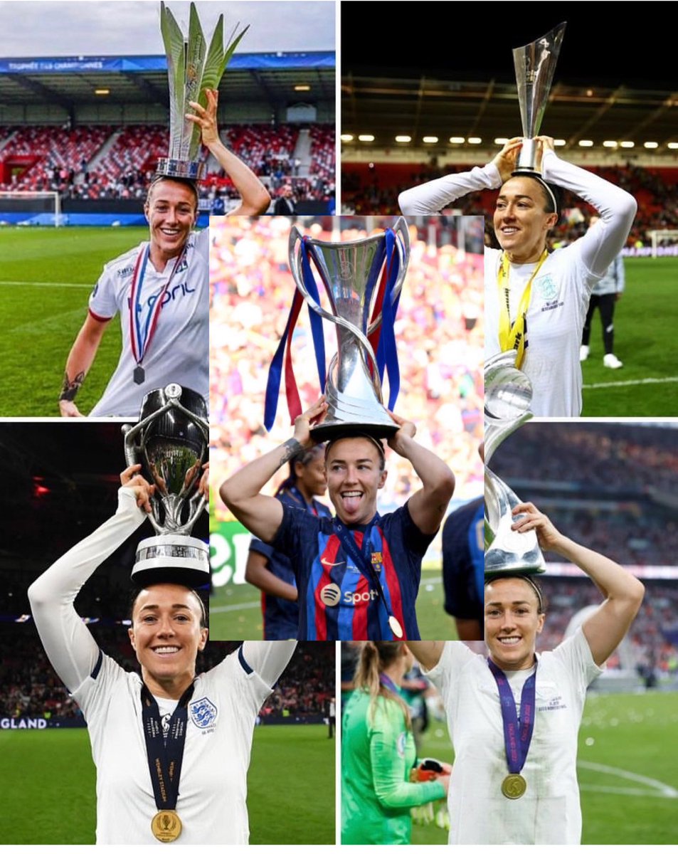 lucy 🤝 trophies on her head 🏆🏆🏆