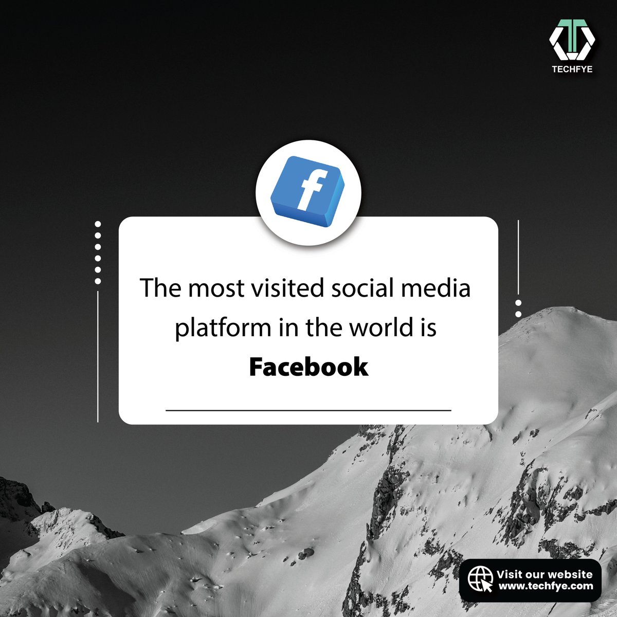 Techfyeinit's tweet image. TechFact Week

The most visited social media platform in the world is Facebook.

#techfact #techfactory #techfactsmeaning #techfactsnews #techinterestingfacts #techfactcenter #facebook #facebookfacts #facebookmarketing #socialmedia #socialmediaplatform #socialmediamanagement