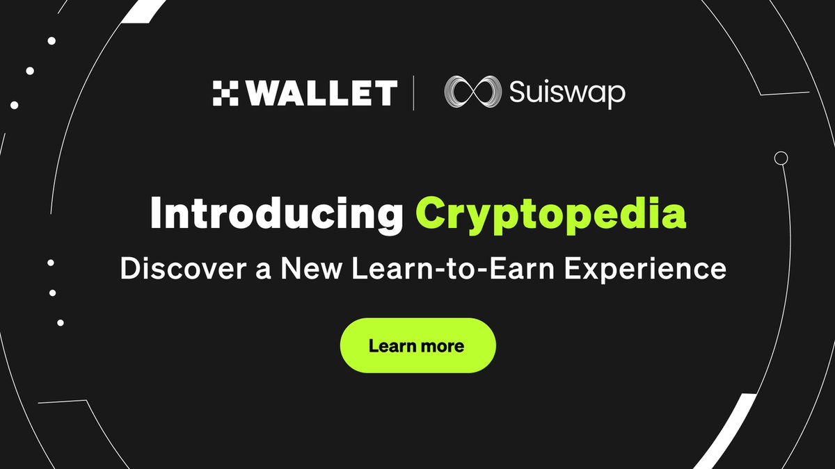 wallet's tweet photo. 🥳 Thrilled to announce our partnership with @suiswap_app

💥 Welcome to Cryptopedia Season 2, and get the chance to share 68,000,000 SSWP

✅ Complete Suiswap's quest
✅ Hold ≥ $10 in SUI
🦾 Exclusive to #OKXWallet customers!

Join now: https://t.co/tPY0Dd8Zy4 https://t.co/juEJOYO1Zs