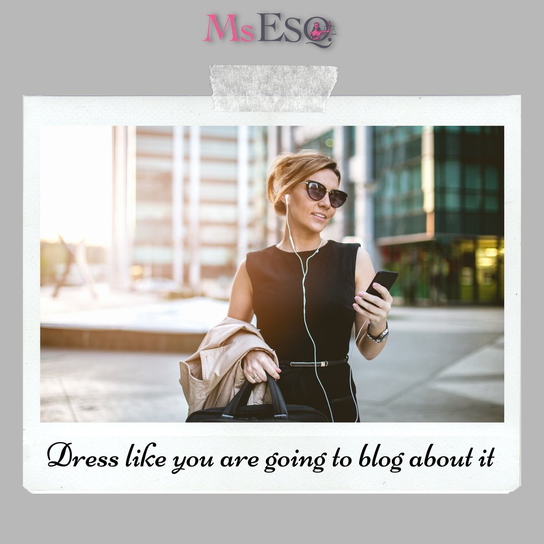 MsEsqMag's tweet photo. Dress like you are going to blog about it.  👖  👗   🤳 https://t.co/sKgjq29vm4