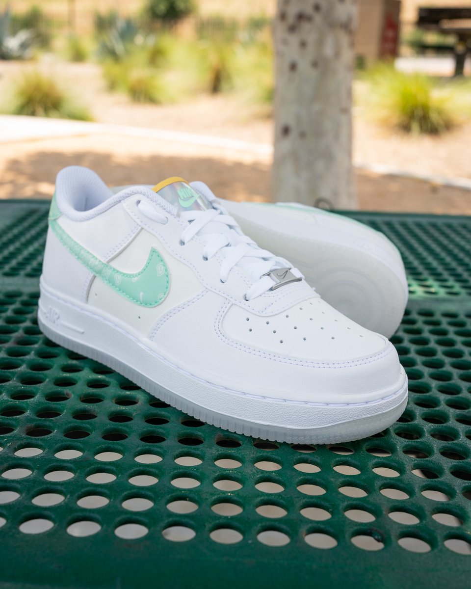 air force 1 mint swoosh