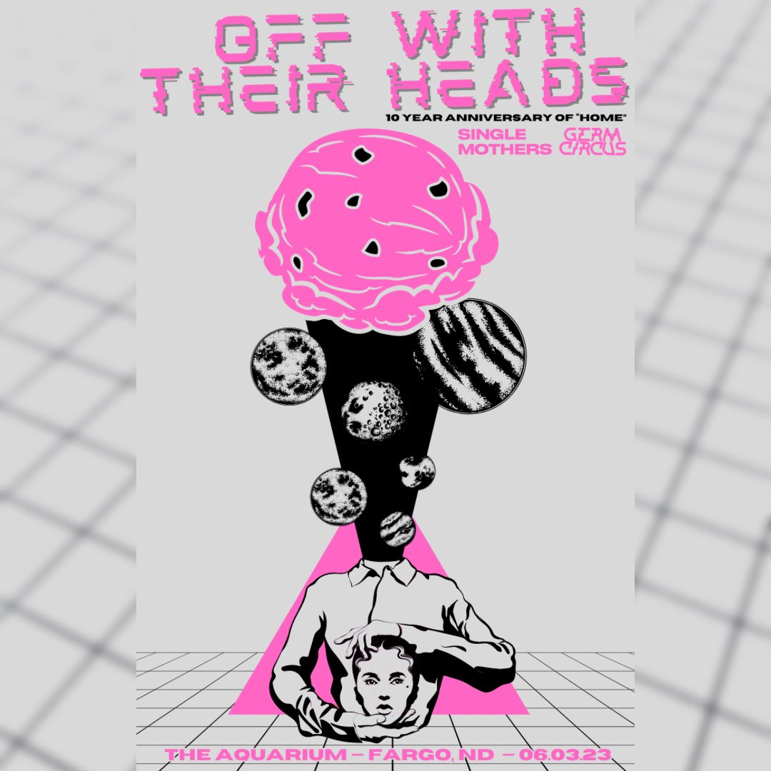 AquariumFargo's tweet photo. Finally TONIGHT!
Off With Their Heads celebrates the 10 year anniversary of “Home” with tour mates Single Mothers &amp; local Germ Circus.

Tickets available at the door!!

7pm Door — 8pm Music
$20 DOS — 21+ https://t.co/9s5a92COBF