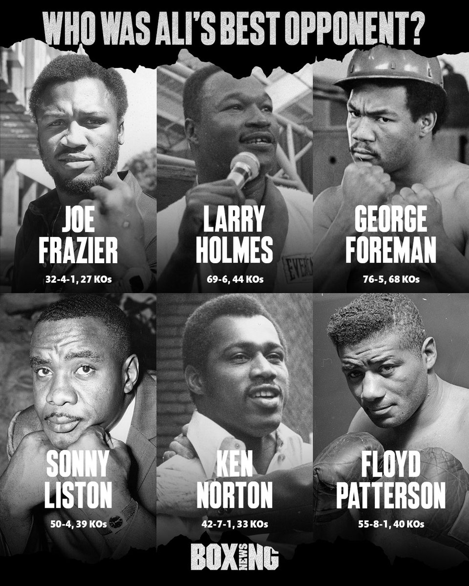 Who was Muhammad Ali’s best opponent? 👇