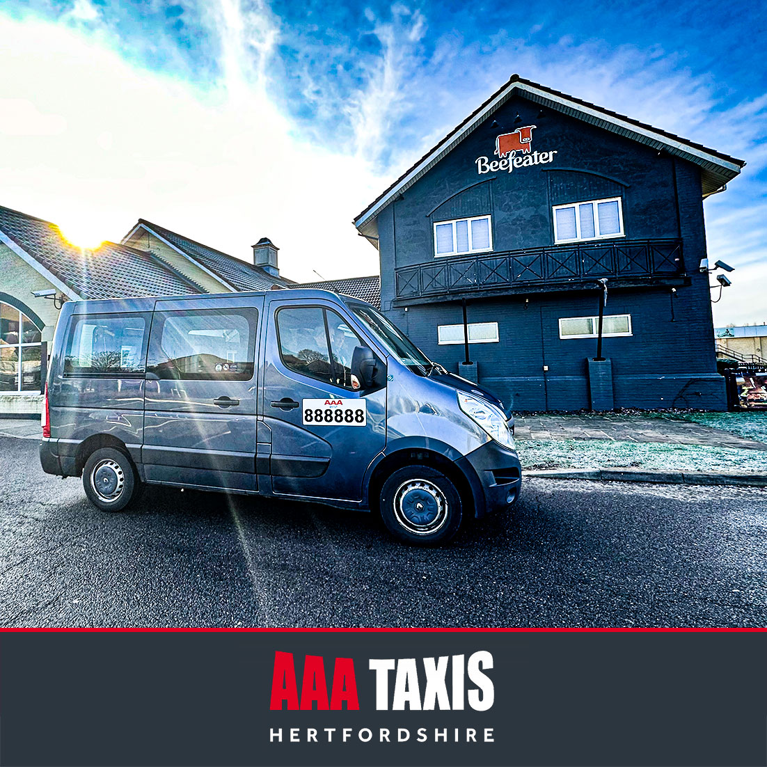 Going out for a meal or to the pub and need a taxi?
Book your AAA Taxi here onelink.to/aaataxis or call us on 01707 888 888.  
#AAAtaxis #Hatfield #WGC #Hertford #Barnet #pottersbar #StAlbans
