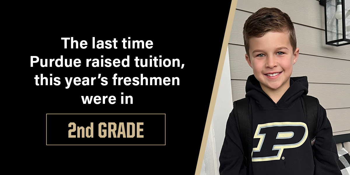 #Purdue has frozen tuition through the 2024-25 academic year, marking 12 straight years tuition has remained unchanged. 

Learn more: purdue.university/3l95Lib
