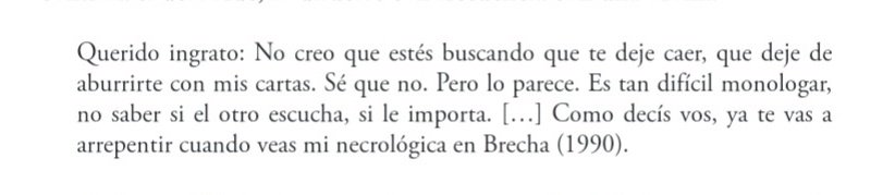 lunaenelsur's tweet photo. Una carta de Vilariño a Onetti en donde lo llama "querido ingrato". (😭) https://t.co/POxCtN0SNB