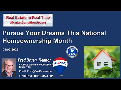 Pursue Your Dreams This National Homeownership Month - conta.cc/43mUVpS

#realestate #homevalues #homeselling #homebuying #starterhome #RealEstateInRealTime #MarketConditionUpdate #PasoRoblesHomes #PasoRobles #Templeton #SanLuisObispo