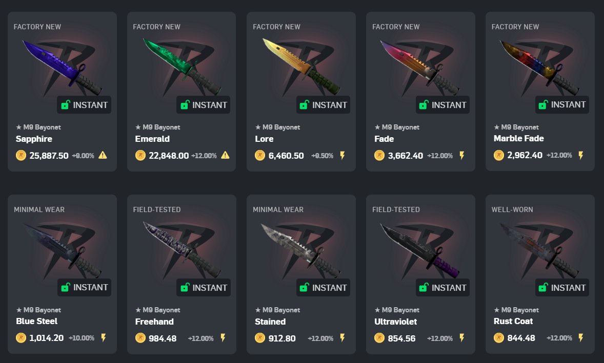 Which Bayonet are you picking out for yourself? 👀