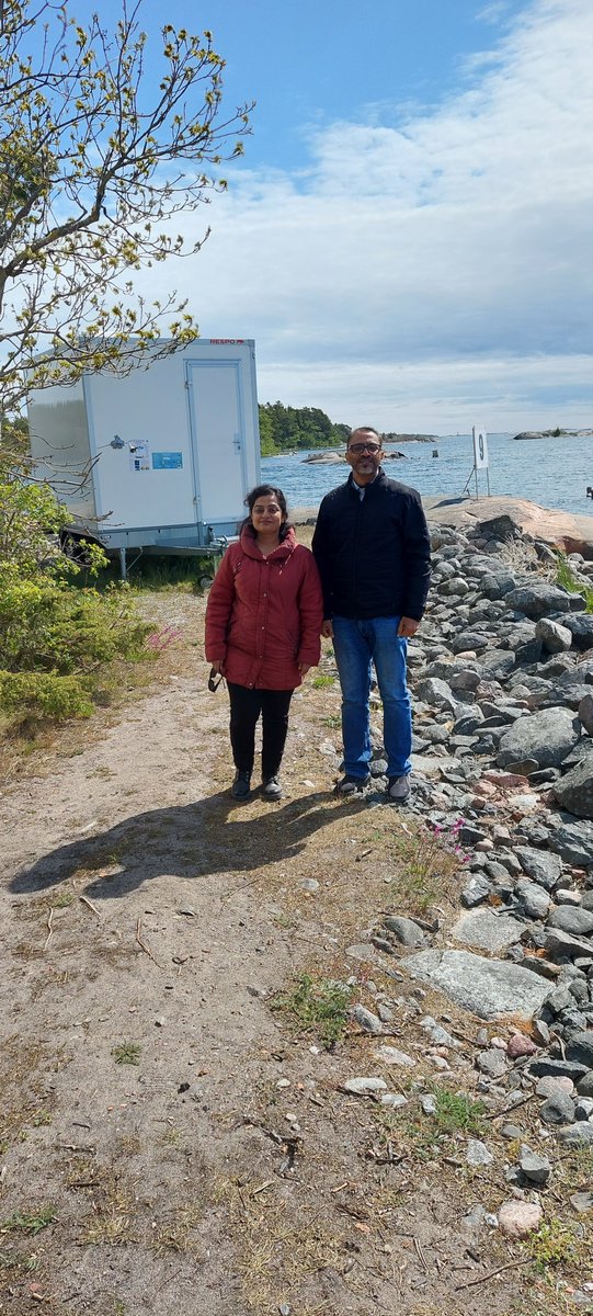 A visit to the Coastal Monitoring Station of University of Helsinki at Hanko was a refreshing experience. Was a proud feeling that it is singlehandedly managed by Roseline Thakur, who did PhD with me at NCPOR some years ago. Way to go! @Polar_Passion @ncaor_goa