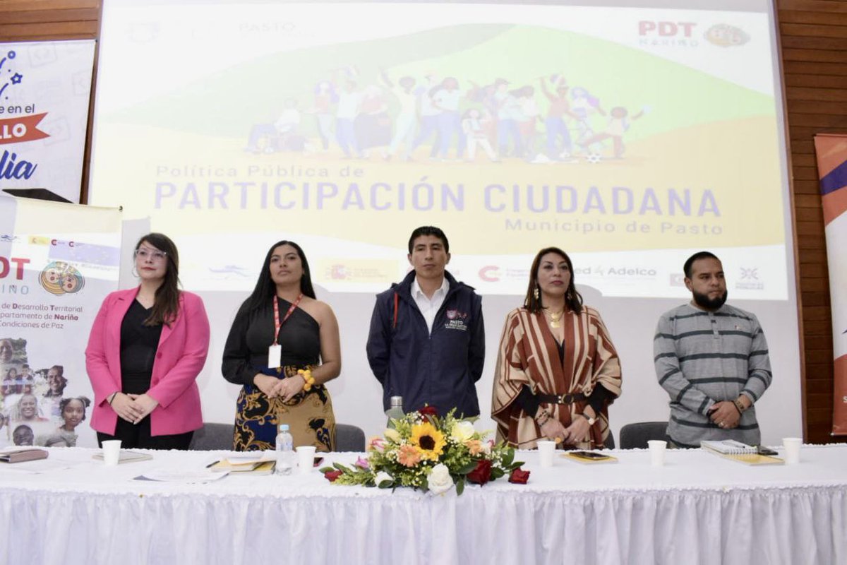alcaldiapasto's tweet photo. En #LaGranCapital promovemos espacios participativos para el desarrollo territorial.

Socializamos la formulación de la #PolíticaPúblicaDeParticipaciónCiudadana junto a la Secretaría #DesarrolloComunitario @UEenColombia y @AECIDColombia, 

#FondoEuropeoParaLaPaz🇨🇴🕊️🇪🇺 https://t.co/ueNwaLmDq3