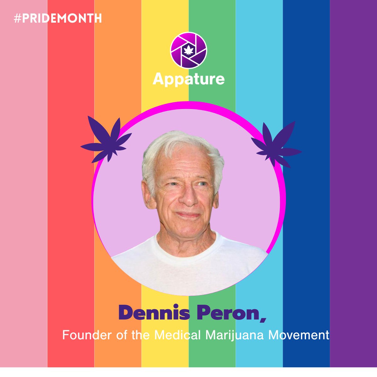🌿 Celebrating #Pride and Cannabis Advocacy with Dennis Peron 🏥🌈
🌿 Founder of Cannabis Buyers' Club
🌿 Co-author of California Prop 215
🌿 Champion for HIV/AIDS patients
🌿 LGBTQ+ activist
...+
 #DennisPeron #MedicalMarijuana #CannabisAdvocacy #PrideAndProgress #LGBTQRights'