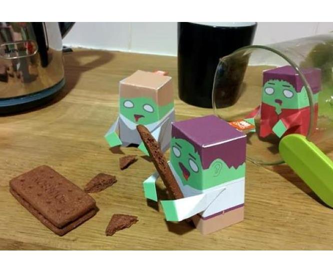 papermau on Twitter "Three EasyToBuild Little Zombies Paper Toys