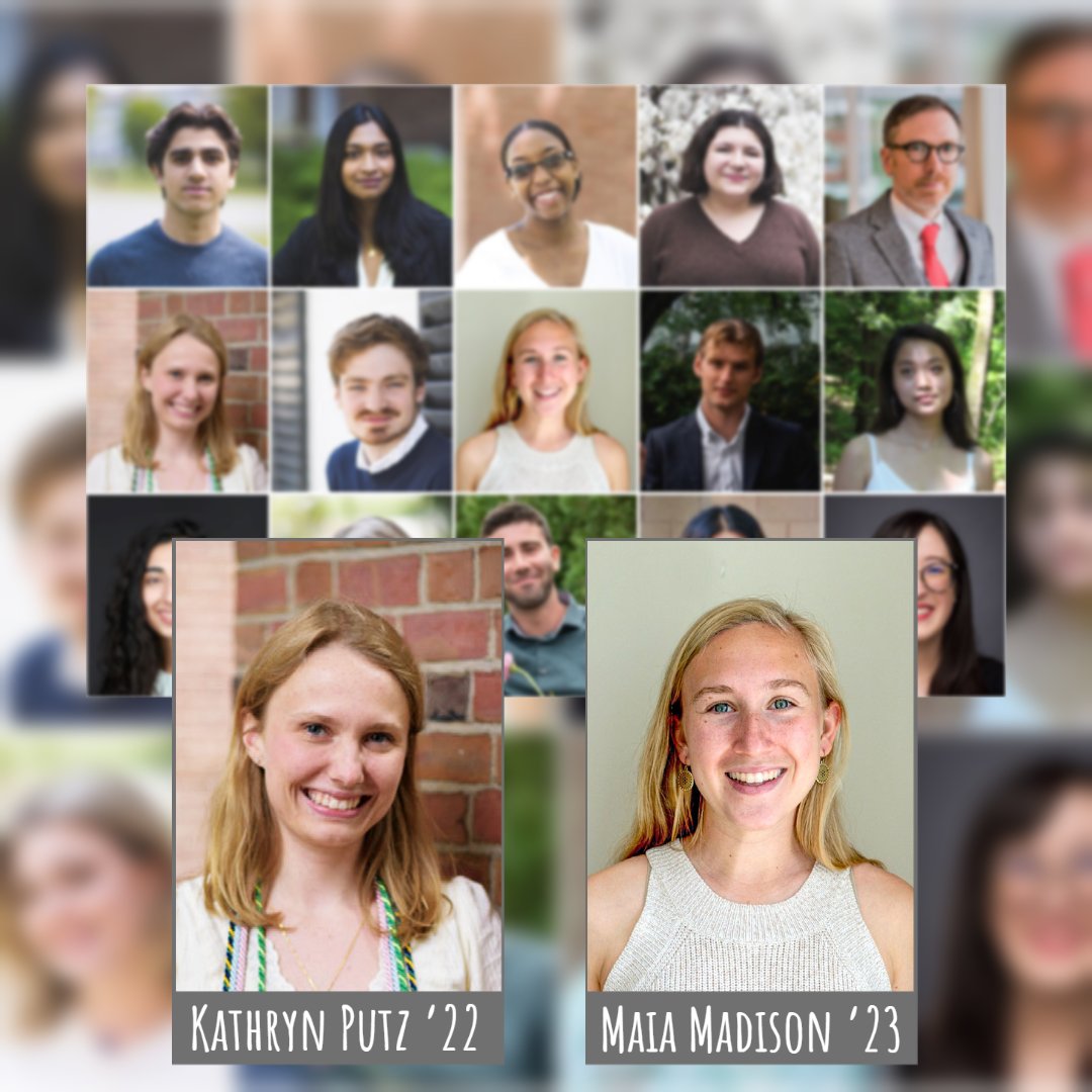 DartmouthDickey's tweet photo. Another bumper crop of @Dartmouth @FulbrightPrgrmrecipients. Thrilled to see outstanding Dickey alumni: Maia Madison ’23, off to study TB in Eswatini, and Kathryn Putz ’22, who will be teaching English in Taiwan. https://t.co/AEgl61FFgM 

#globalizeyourdartmouth #greatissues https://t.co/kvN3yzv16J