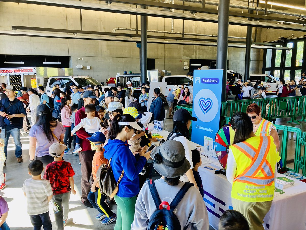 Come join us @icbc Road Safety & @RichmondRCMP Volunteers for a fun, family event: 16th Annual Doors Open @Richmond_BC We’re at Brighouse Fire Hall #1 @iaff1286 (6960 Gilbert Ave) from 10am until 2pm, come by and say 👋#RichmondBC