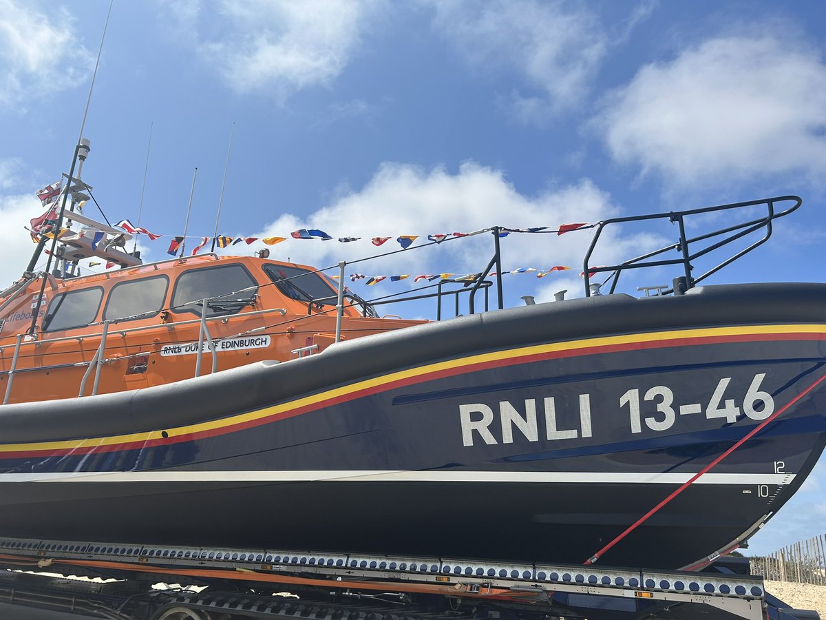 FundLifeboat's tweet photo. We've had an amazing day at Wells-next-the-Sea. So proud to see Civil Service 53 in the water. thank you to everyone who supported us along the way. https://t.co/bLMpAcW1Xl