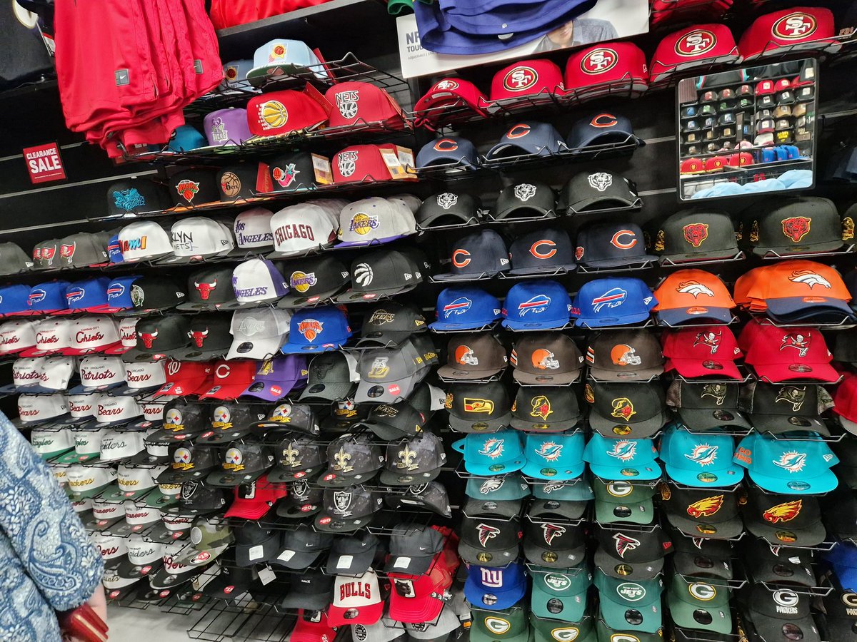 neillatham's tweet photo. @BucsUK about 6 different versions of bucs caps in Lids in the Harlequin (atira) watford. Also red Brady jerseys. https://t.co/NGVv6YsEjA