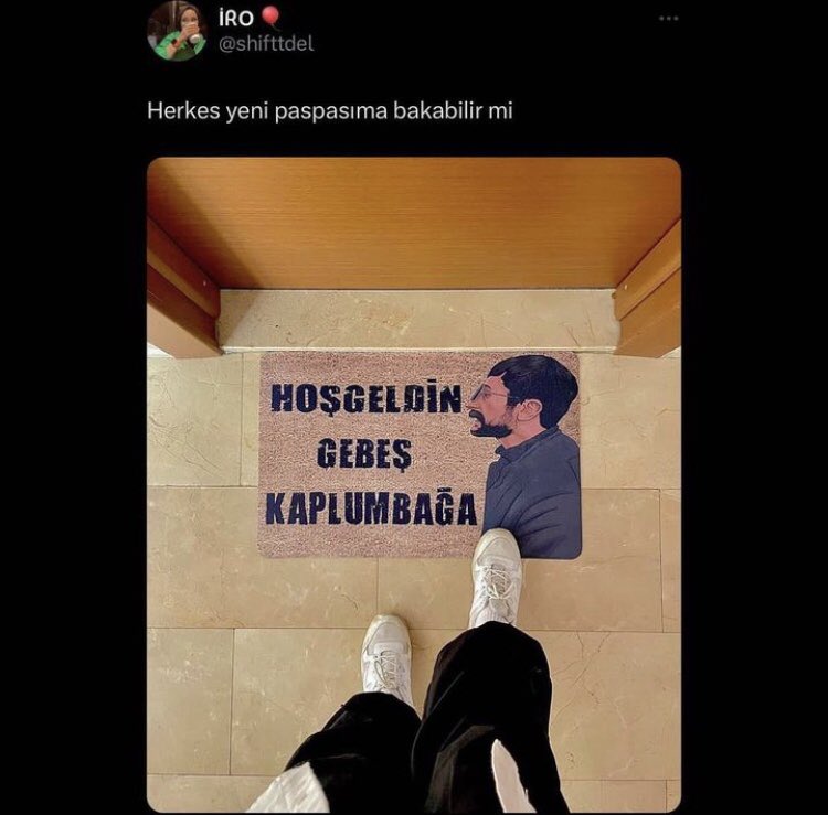 atanınca yerleşip yalnız yaşayacağım 2+1 evimin kapıönü paspasını seçtim