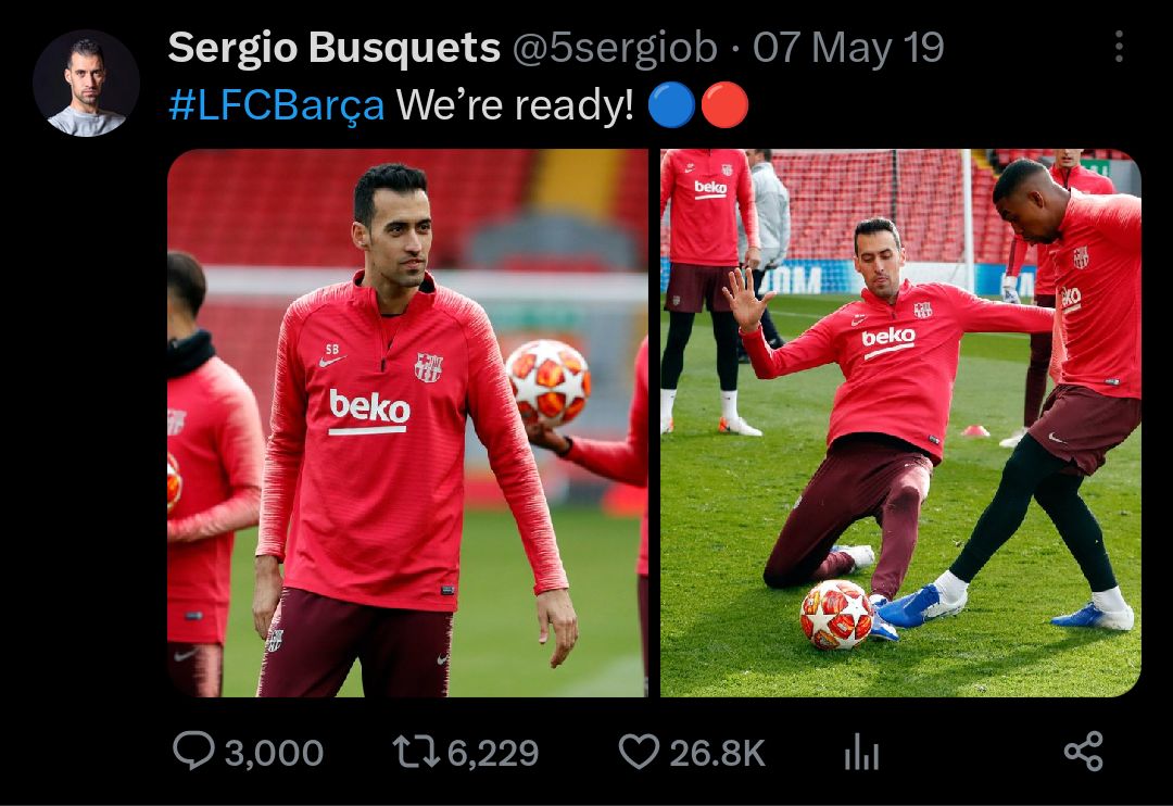 Muralinho's tweet photo. @Barca_Akash Bros Club legend hasn't posted since getting smoked by us 😭😭😭 still has them Anfield nightmares 🤣😭 https://t.co/R2JipG7MZg