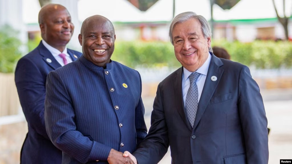 Ikiriho's tweet photo. L'Ambassadeur @LMfumukeko rappelle que le 6 mai 2023, @antonioguterres, patron de la plus grande institution internationale (l'@UN), plusieurs Chefs d’Etats, ministres et @AUC_MoussaFaki (@_AfricanUnion) étaient rassemblés à #Bujumbura-#Burundi pour le #11thROMSummit https://t.co/od4219gu9O