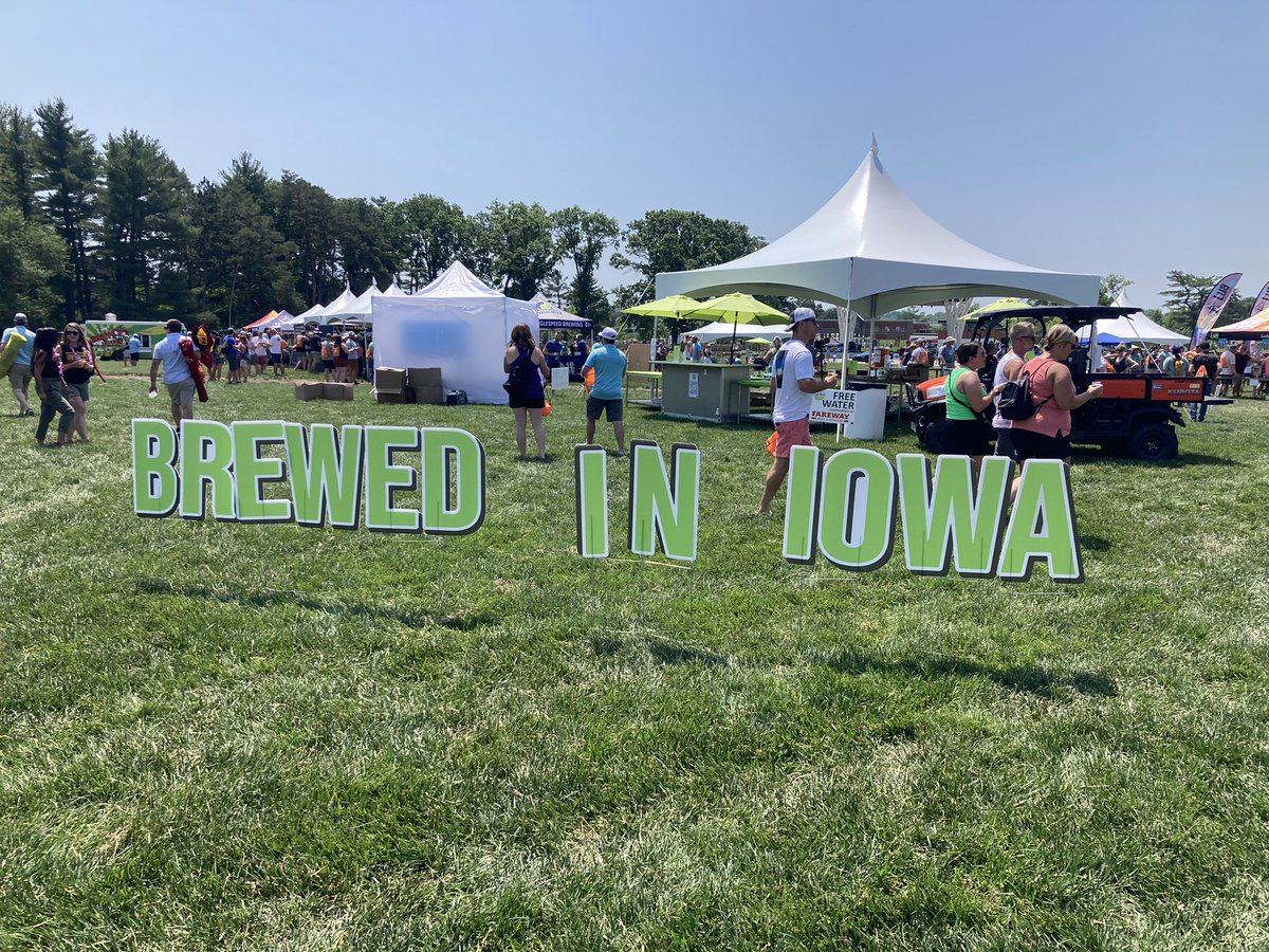 The gates are open, weather is warm, the beer is cold #iabeer #CraftBeer #IowaBeer #festival #summer #cans #beer #cheers #happyhour #NoCoast