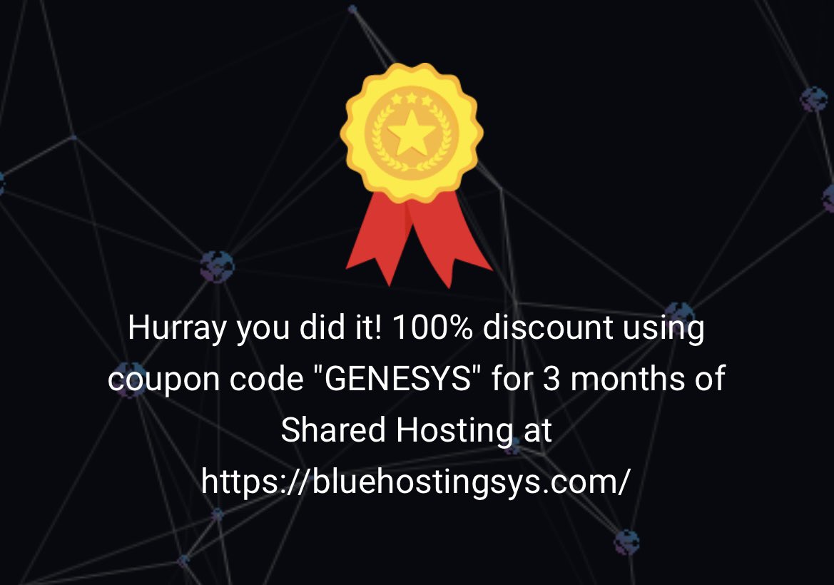 Pedro_Gomes_85's tweet photo. @BlueHostingGsys Ya tengo mi descuento 🥳🥳🥳
#BlueHosting #GenesysNetwork #webuildthefuture #HostingSolutions https://t.co/rHMvsYvUHI