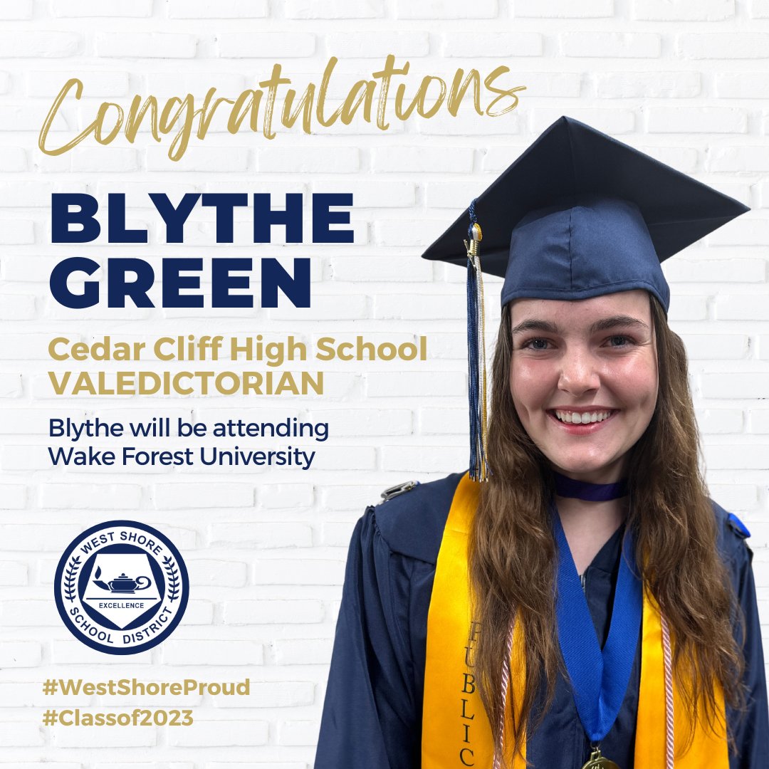 West Shore S.D. on Twitter "Happy Graduation Day Colts! Introducing