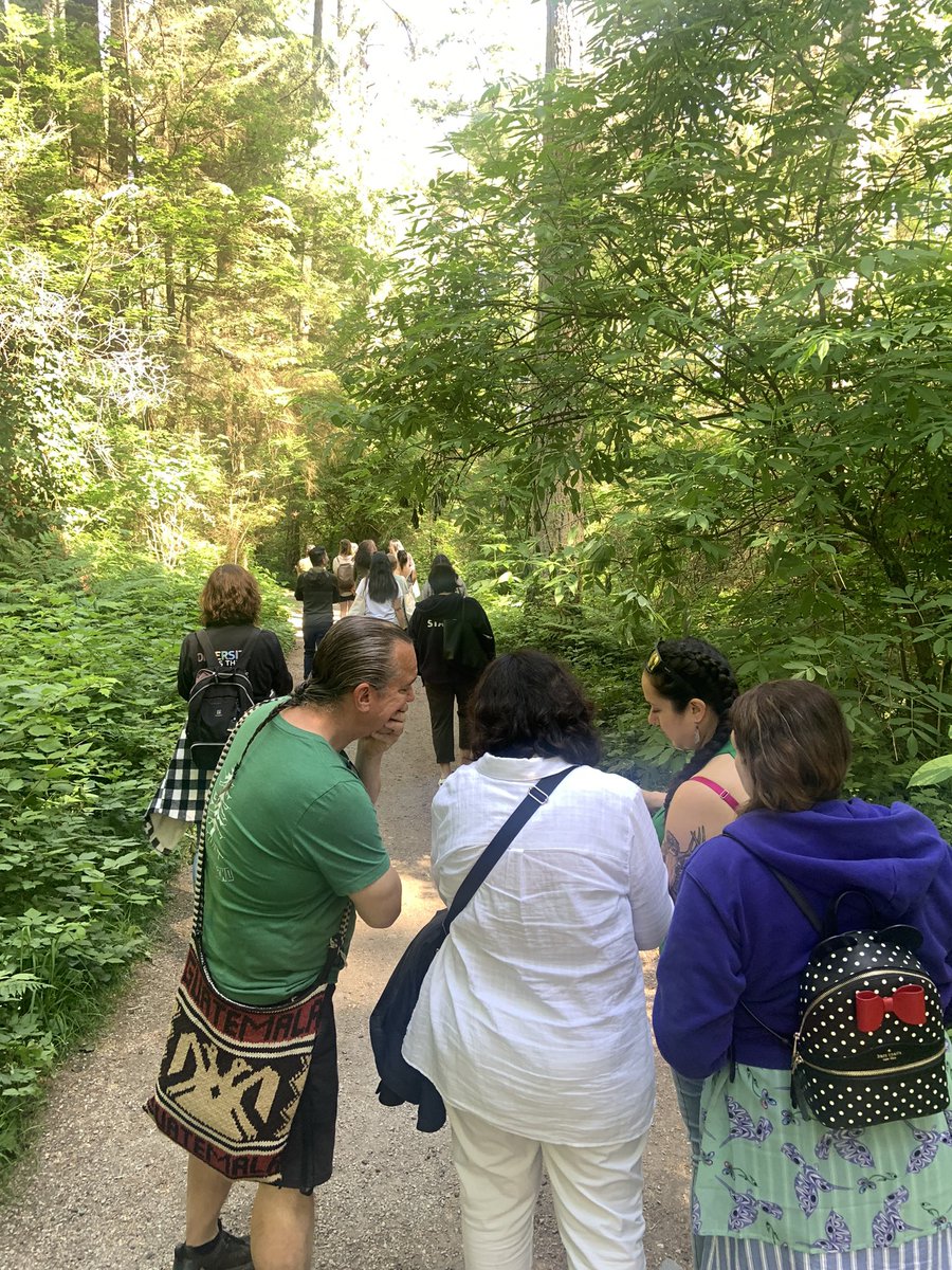celesta_brenda's tweet image. Nature walk this morning with BC Teacher’s Federation Aboriginal Education Advisory Committee and Provincial Specialist Association groups #BCTF