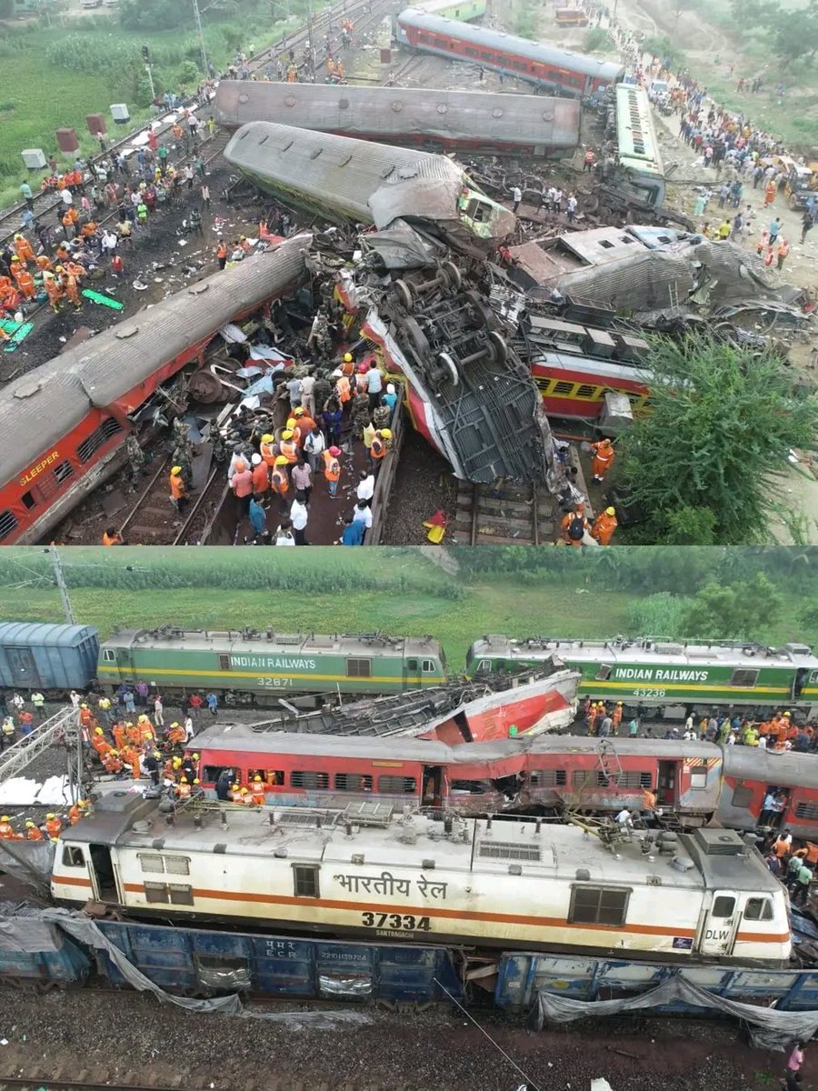 बालासोर रेल दुर्घटना अत्यंत ही हृदय विदारक है।

रेल दुर्घटना में मृतकों के परिजनों के प्रति संवेदनाएं व्यक्त करता हूँ और तथा घायलों के शीघ्र स्वस्थ होने के लिए ईश्वर से प्रार्थना करता हूँ।
#OdishaTrainAccident #IndianRailways