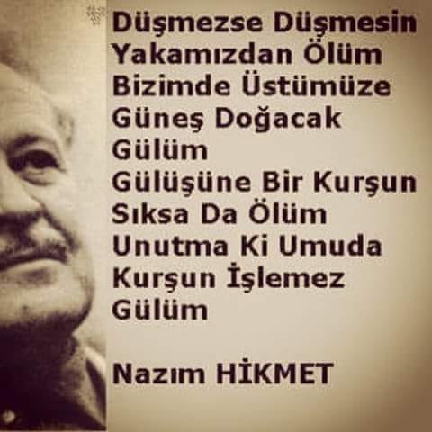 Gözden her zaman gözyaşı düşmez azizim. 
Bazen de insanlar düşer.
#NazımHikmet

Haziran'lar zor 💙