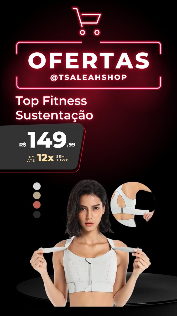 cripto_jr3's tweet image. 💪 Eleve sua performance, dê suporte ao seu estilo de vida ativo e sinta-se confiante durante cada movimento com nosso sutiã projetado especialmente para você.