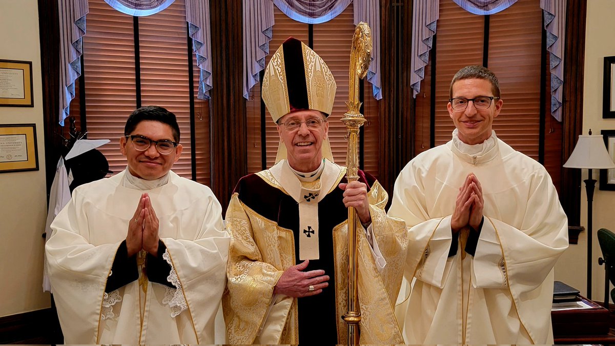 INDYvocations's tweet photo. Congratulations and blessings to our new priests, Father José Neri and Father Jack Wright! @ArchbpCThompson @SaintMeinrad @archindy https://t.co/ryAWL59Iqh