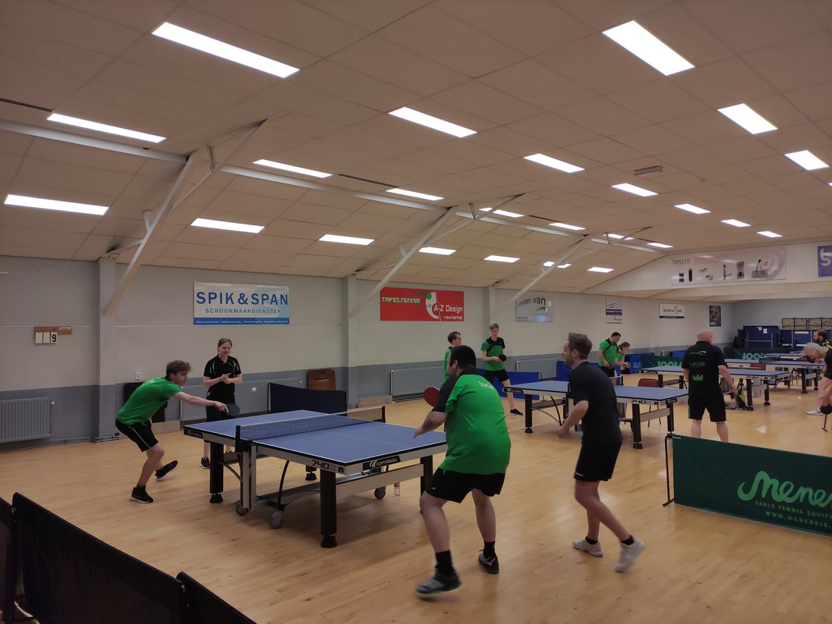 Vandaag was het Dubbeltoernooi. Erg gezellig met verrassende uitslagen. Gefeliciteerd aan alle winnaars. <a href="/tafeltennis/">Tafeltennisbond</a> #sport #toernooi