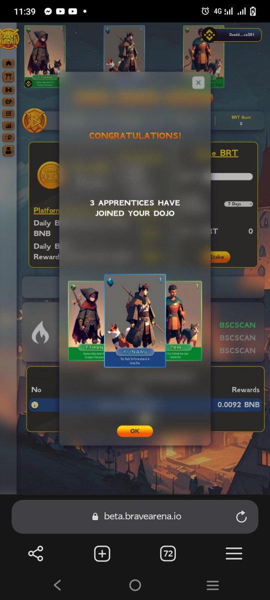 oxchem's tweet photo. Warriors I mint on Brave Arena. Not lucky this time but will continue to fight for V3.
#bravearena #nft #pvp
@brave_arena https://t.co/MXj81jwRBS