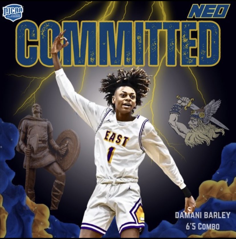 Betting on myself this time 🔵🟡#Committed 😈!!! @NEOMensBBall   @darrell_barley @jjackson1124 @Coach_BMills @CoachmarshSci