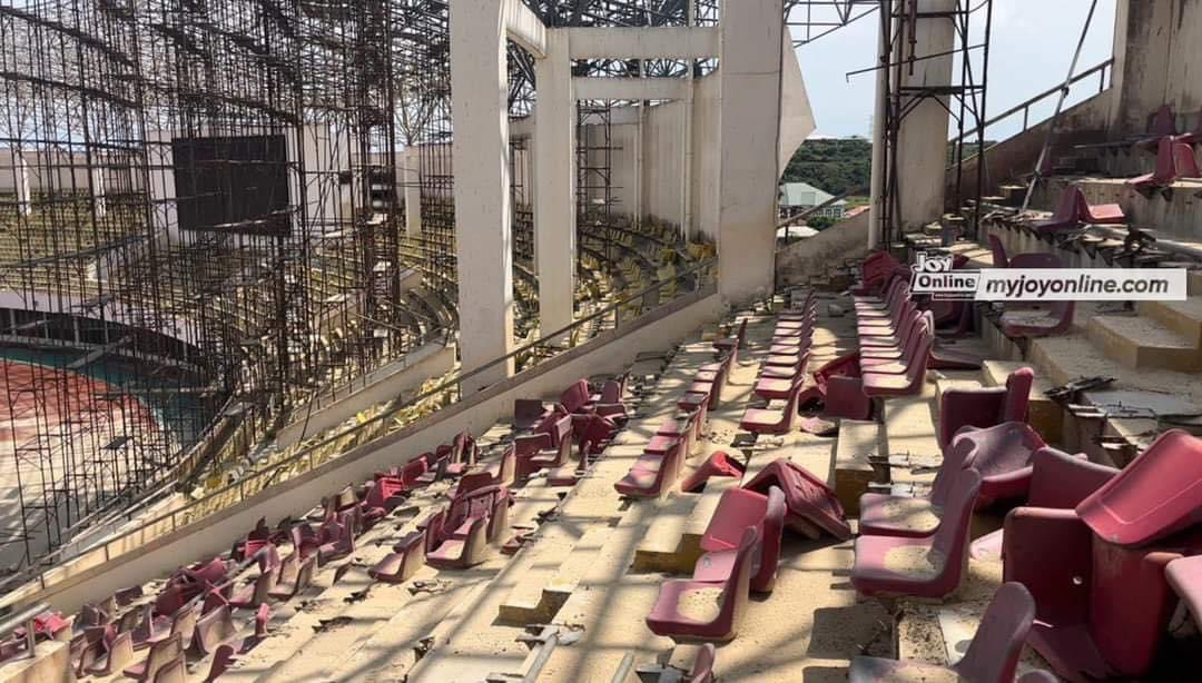SaddickAdams's tweet photo. Essipong Stadium 🏟️ 

Constructed to host CAN 2008 matches.

Possibly the most expensive edifice in the region. Cost $40million. 

Left to completely rot under the supervision of;

Regional Sports Development Officer.
Regional Coordinating Council
Municipal Chief Executive 
Member of Parliament 
Regional Minister
Regional Estate Officer
National Sports Authority Director
Chief Director at Sports Ministry
Deputy Sports Minister
Sports Minister

All the above, have a duty to oversee the facility. 

All of them on government payroll but non could devise a business idea on how to make the facility functional and maintained.

None will ever be embarrassed. None will be held responsible. 

Ghana 🇬🇭