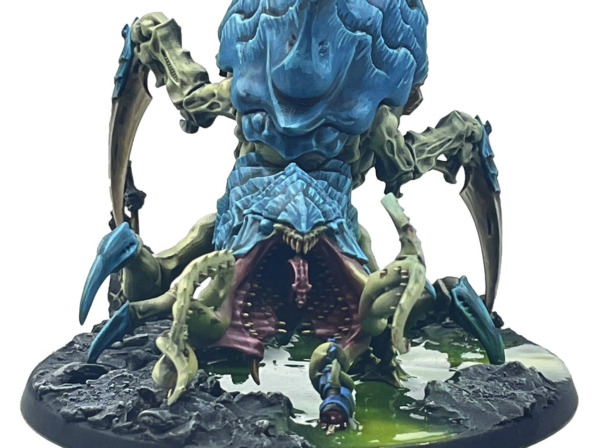 WarHamWorkshop's tweet photo. How fun is it when the new edition launch box has models for your favorite army? Ask @jfdubeau ! He got to add these hungry monsters to his collection thanks to @warhammer 

#AdWIP #Leviathan #New40k #WarhammerCommunity https://t.co/D2ArAnXbMg
