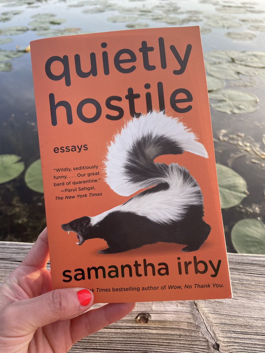 So, yes, the Pittsburgh Post-Gazette is right when they call Samantha Irby “America’s greatest living humorist.‘ I’m laughing n squealing as she goes to some of the riskiest places. But what sneaks up is how darn TENDER she is. I love this book so much I never want it to stop.