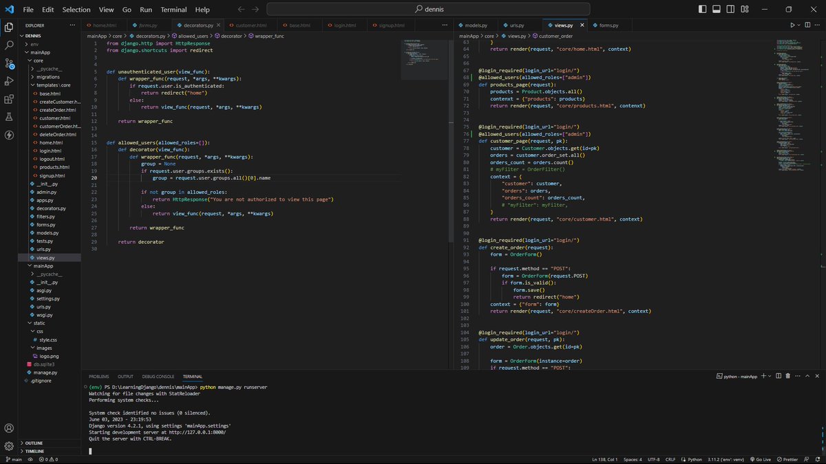 GosuCDR's tweet photo. Today, I learned about authentication and authorization in django using django authentication permissions, and decorators.
#LearningWithLeapfrog #60DaysOfLearning2023 #LSPPD3 https://t.co/DY3Cu6cp5M
