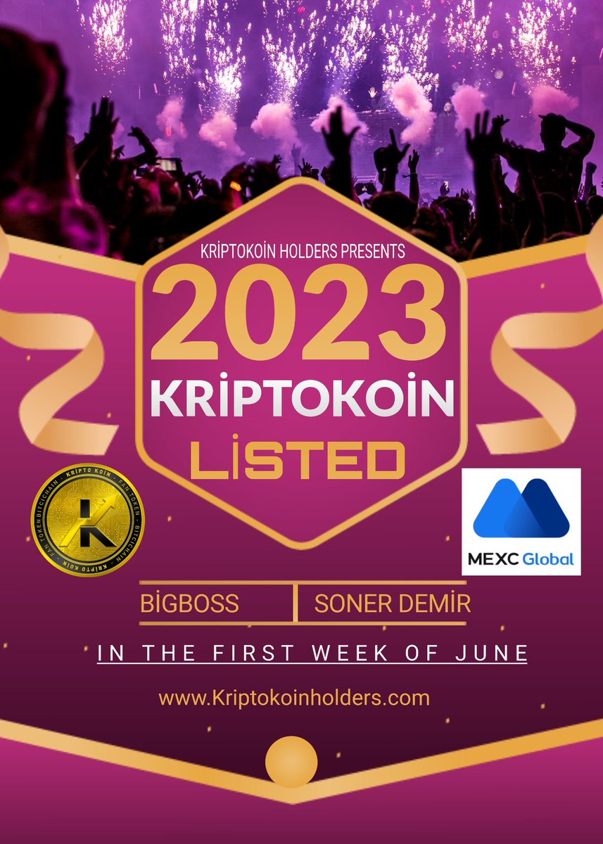 #KRIPTO/USDT çok yakında 
<a href="/MEXC_Global/">MEXC Global</a> 🔥🇹🇷🔥🌎🚀🚀
 borsasında listeleniyor hali hazırda 
<a href="/HuobiGlobal/">火币HTX</a>
<a href="/bitcicomtr/">Sagopa Kajmer</a>
<a href="/XTexchange/">XT Exchange 🚀</a>
 borsalarında listeli.
👇TELEGRAM
t.me/kriptokoinalbe.
👇DISCORD 
discord.gg/bGaHVWEhMx
@sonerdemir77
#Kripto 
#Mexc_Global
#Gate_io
#BTC_TÜRK